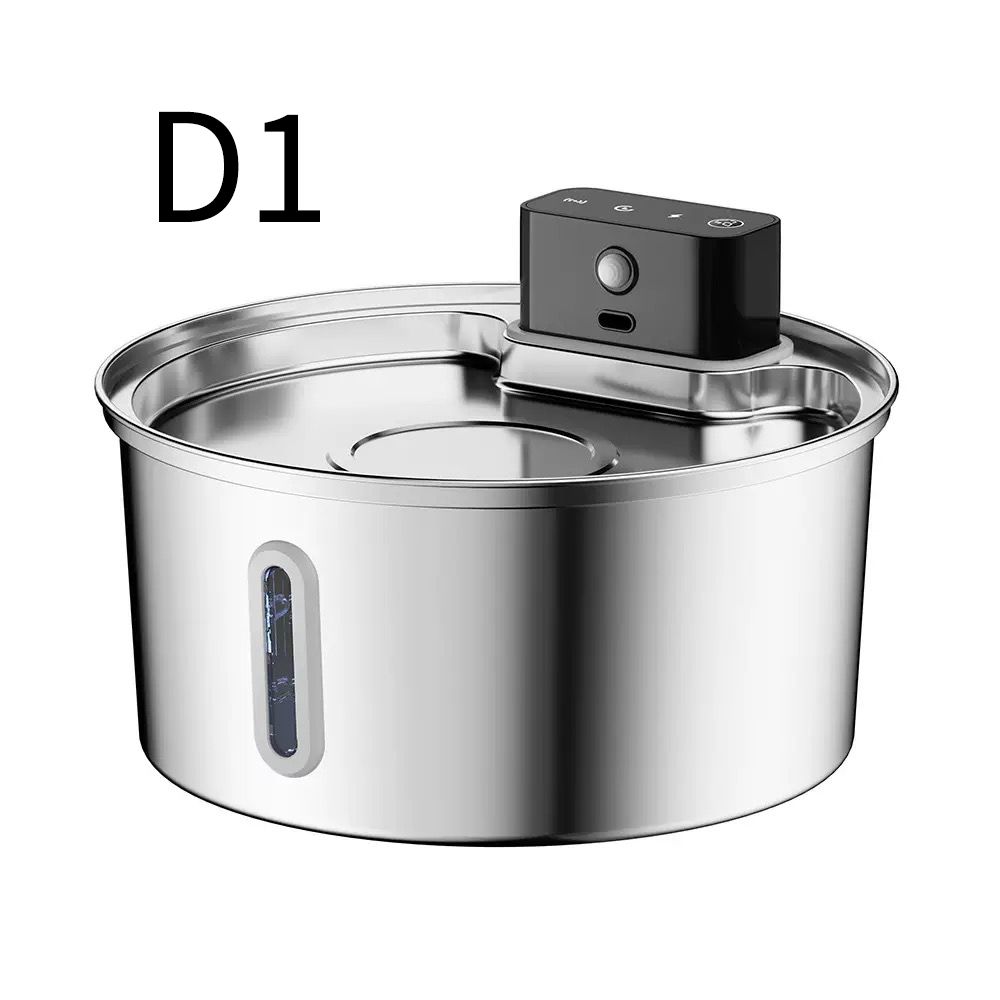 Wireless Steel Water Fountain 3.2L — Rechargeable, Style D1