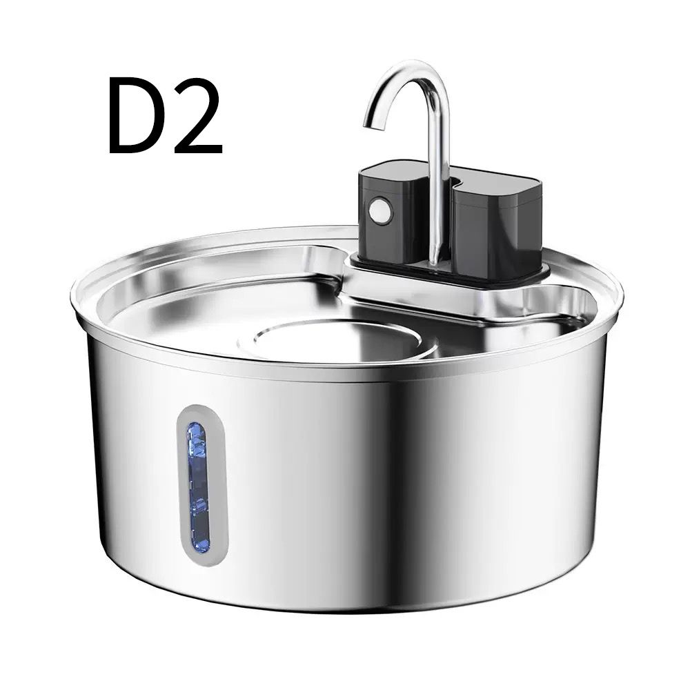Wireless Steel Water Fountain 3.2L — Rechargeable, Style D2