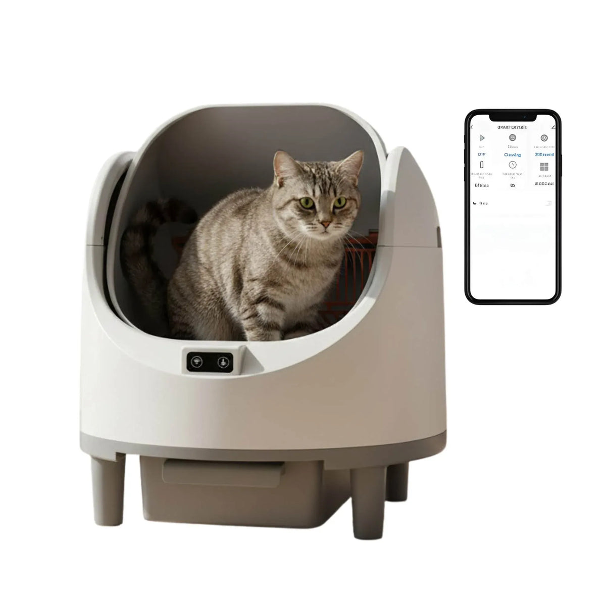 Rooster Farms Self-Cleaning Litter Box 68L — WiFi