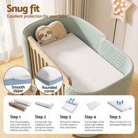 Baby Cot Mattress — 11cm Breathable Foam with Washable Tencel Cover