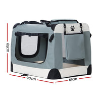 i.Pet Soft Travel Crate 90 x 61cm — 2XL