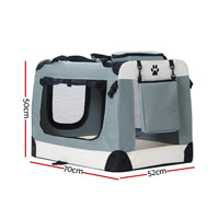i.Pet Soft Travel Crate 70 x 52cm — Large
