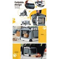 i.Pet Soft Travel Crate 70 x 52cm — Large