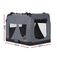 i.Pet Soft Travel Crate 82 x 58cm — XL