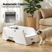 i.Pet Self-Cleaning Litter Box 5L — App Control, White