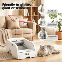 i.Pet Self-Cleaning Litter Box 5L — App Control, White