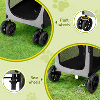 i.Pet Pet Stroller Trolley — 4 Wheels, Foldable