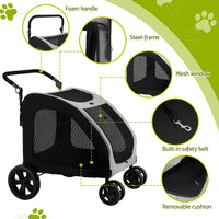 i.Pet Pet Stroller Trolley — 4 Wheels, Foldable