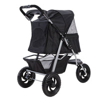 i.Pet Foldable Pet Stroller — 3 Wheels, Travel