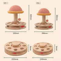 Cat Scratching Post Playhouse 32cm — Multi-colour