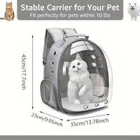 Space Capsule Pet Backpack — Clear Window, Breathable
