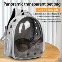 Space Capsule Pet Backpack — Clear Window, Breathable