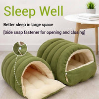 Monster Cave Cat Bed 30cm — Black