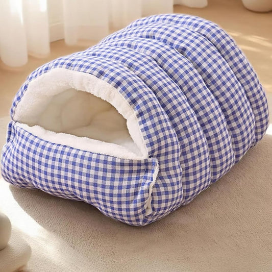 Monster Cave Cat Bed 30cm — Blue