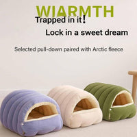 Monster Cave Cat Bed 43cm — Pink