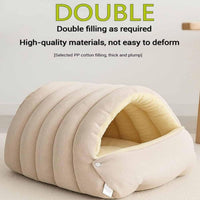 Monster Cave Cat Bed 43cm — Pink