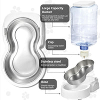 Automatic Cat Feeder & Water Dispenser Set