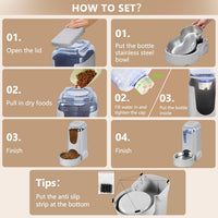 Automatic Cat Feeder & Water Dispenser Set