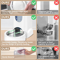 Automatic Cat Feeder & Water Dispenser Set
