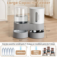 Automatic Cat Feeding Station with Water Dispenser