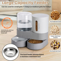 Automatic Cat Feeding Station with Water Dispenser