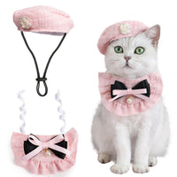 Cat Beret Cat Headscarf Pet Outfit Cat Accessories Halloween