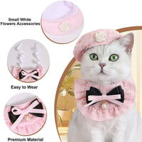 Cat Beret Cat Headscarf Pet Outfit Cat Accessories Halloween