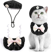 Cat Beret Cat Headscarf Pet Outfit Cat Accessories Halloween