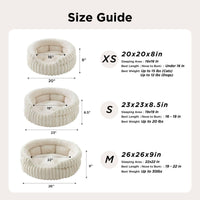 Plush Round Cat Bed 66cm — Navy
