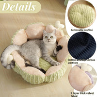 Cactus Cat Bed 60cm — Purple