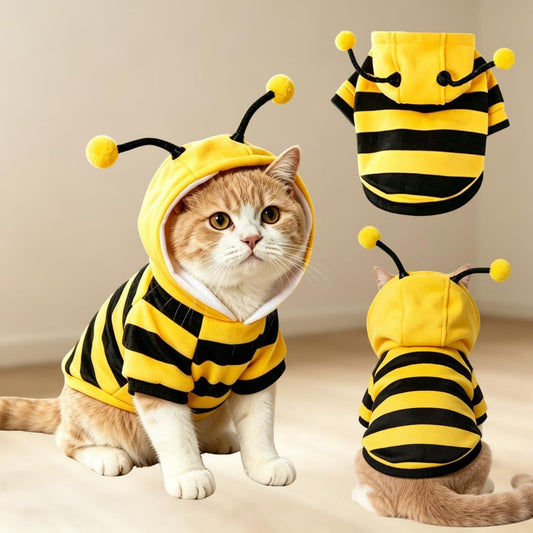Bumblebee Cat Costume for Sphynx & Small Dogs