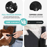Dog Harness Storage Bags Dog Outdoor Gear - Black