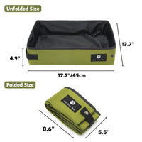 Foldable Travel Litter Box — Waterproof, Green