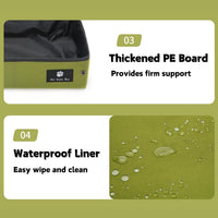 Foldable Travel Litter Box — Waterproof, Green