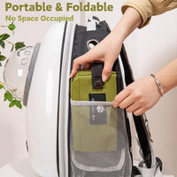 Foldable Travel Litter Box — Waterproof, Green