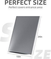 Double-Layer Litter Mat — Honeycomb, Grey