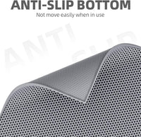 Double-Layer Litter Mat — Honeycomb, Grey