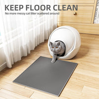 Double-Layer Litter Mat — Honeycomb, Grey