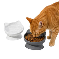 Cat-Shaped Ceramic Cat Bowl