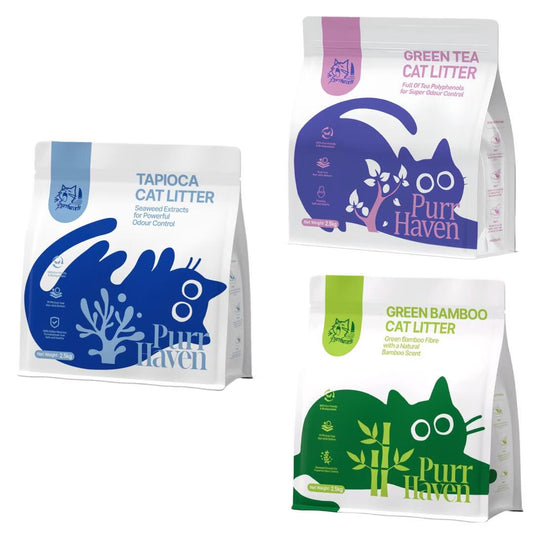 Purr Haven Cat Litter Variety Pack — 3 x 2.5kg
