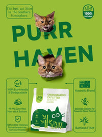 Purr Haven Bamboo Cat Litter — 3 x 2.5kg