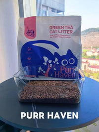 Purr Haven Green Tea Cat Litter — Carton of 6 x 2.5kg