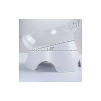 Orthopedic Double Cat Bowl — 15° Tilt, Anti-Vomit