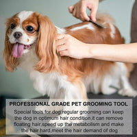 Professional Dog Stripping Knife - Wooden Handle