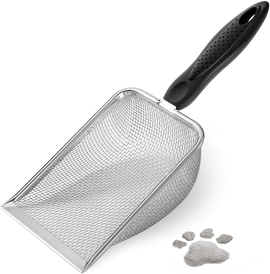 Stainless Steel Litter Scoop — 2.8mm Slots