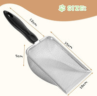 Stainless Steel Litter Scoop — 2.8mm Slots