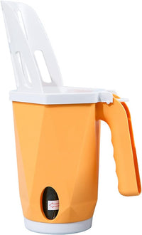 Litter Scoop with Waste Bin — Foldable, Yellow