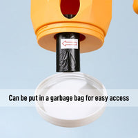 Litter Scoop with Waste Bin — Foldable, Yellow