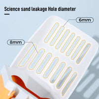 Litter Scoop with Waste Bin — Foldable, Yellow