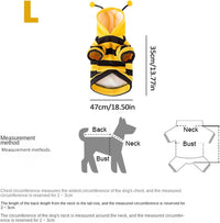 Bee Cat Costume - Small Hooded Set for Dog and Cat - Halloween